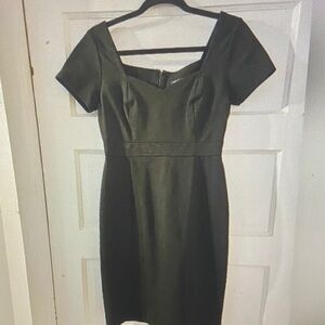 Brooks Brothers Women’s Classic Black Cocktail Dress Size 4 Petite Cap Sleeves